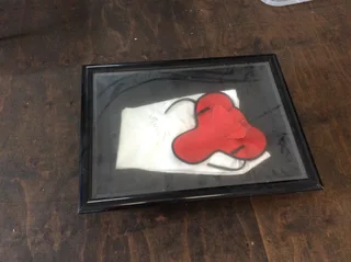  Rare Collectible: Signed Jockey Collar by Basil Marcus – Framed