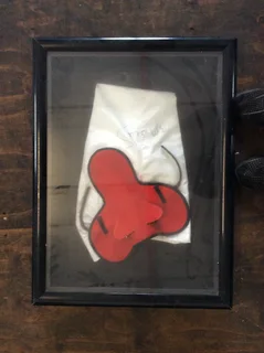  Rare Collectible: Signed Jockey Collar by Basil Marcus – Framed