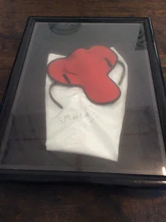  Rare Collectible: Signed Jockey Collar by Basil Marcus – Framed