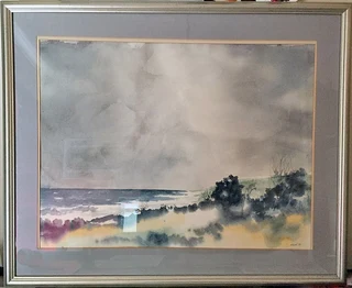 Framed Water Colour Painting - Original