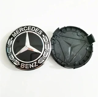 MERCEDES BENZ 4PCS 75mm Car Wheel Center Hub Caps Cover