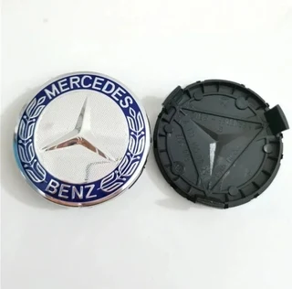 MERCEDES BENZ 4PCS 75mm Car Wheel Center Hub Caps Cover