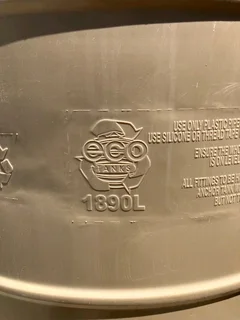 1890 Litre Water Storage Tank for Sale - Cash Sale