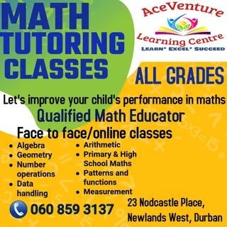 Friendly &amp; Experienced Maths Tutor – Durban &amp; Online