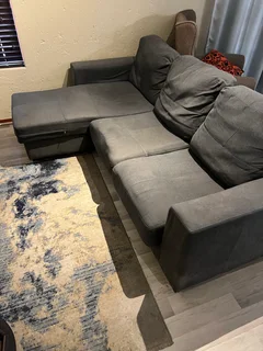 L Shape Fabric Couch
