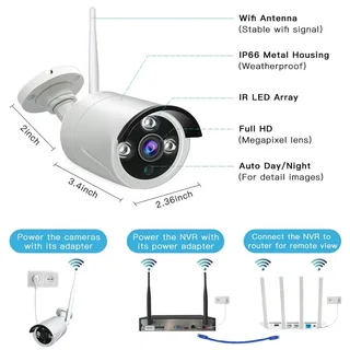 Wireless CCTV kit incl. Installation,Night Vision, 2 way audio, playback, Spotlights