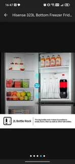 Hisense 323L Bottom Freezer Fridge