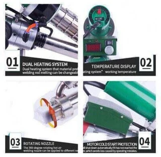 Fusion Technologies FT-EW3800WDi - Double Heating System Plastic Extrusion Welder