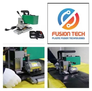Fusion Tech Geo Membrane HDPE Hot Wedge plastic welder for PVC Banner, Tarpaulin & HDPE Plastics