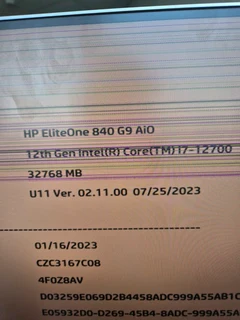 HP EliteOne 840 G9 AIO PC with Cracked Display (READ DESCRIPTION)