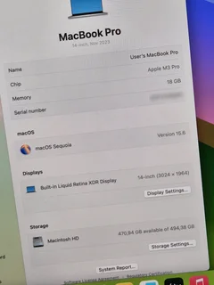 14-Inch MacBook Pro M3 Pro 18GB 512GB (CASH or SWAP)