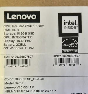Brand New Lenovo V15 G3 | 12th Gen Core i5 | 8GB RAM | 512GB