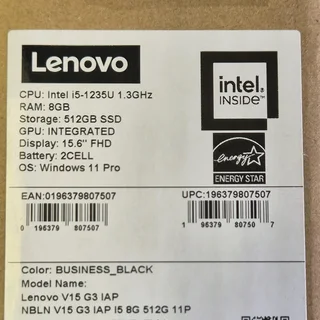 Brand New Lenovo V15 G3 | 12th Gen Core i5 | 8GB RAM | 512GB