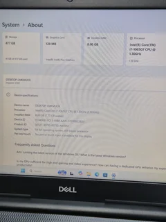 Dell Inspiron 15 | Core i7 10th Gen | 8GB RAM | 512GB SSD
