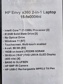HP Envy 15 x360 2-in-1 Convertible Laptop (CASH or SWAP)