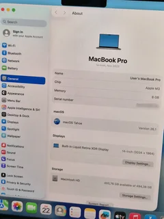 14-Inch MacBook Pro M3 Chip 8GB 512GB (CASH or SWOP)