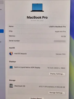 14-Inch MacBook Pro | M3 Pro Chip | 18GB RAM | CASH or SWAP