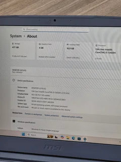 MSI Thin 15 Gaming Laptop | 13th Gen Core i5 | 4GB NVIDIA RTX 2050 | CASH or SWOP