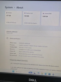 Dell Inspiron 15 | Core i7 10th Gen | 8GB RAM | 512GB SSD