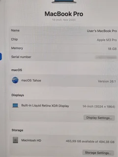 14-Inch MacBook Pro M3 Pro 18GB 512GB (CASH or SWAP)