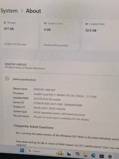 HP ZBook Studio G7 Mobile Workstation | Intel Core i7 10th Gen | 32GB RAM | 4GB NVIDIA Graphic