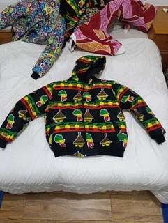 African print Puffer jackets