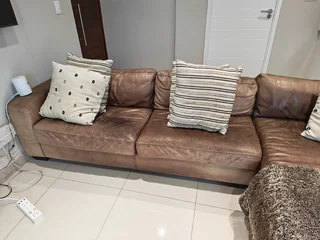 Genuinely leather high quality couch and daybed