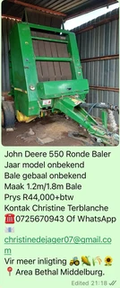 John Deere 550 Ronde Baler