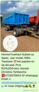 Henred Fuehauf Dubbel As Tipper.