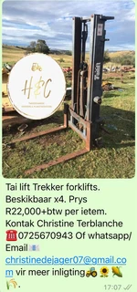 Tailift Forklifts x4.