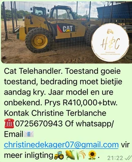Cat Telehandler.