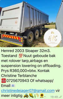 Henred Sloaper 32m3 Trailer