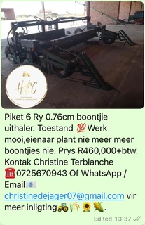 Piket 6 Ry 0,76 Boontjie Uithaler