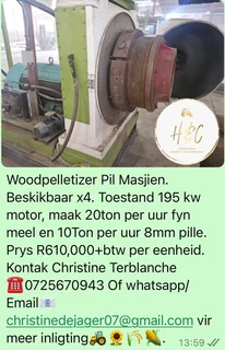 Woodpelletizer Pil Masjien