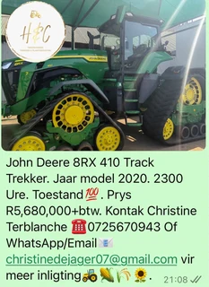 John Deere 8 RX 410 Tack Trekker