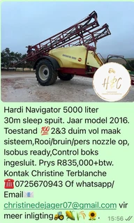 Hardi Navigator 5000lt Sleep Spuit