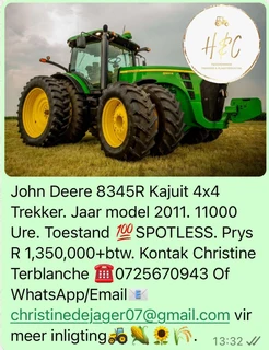 John Deere 8345R Kajuit 4x4 Trekker
