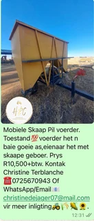 Mobiler Skaap Pil Voerder