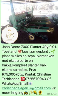 John Deere 7000 Planter 4 Ry 0.91