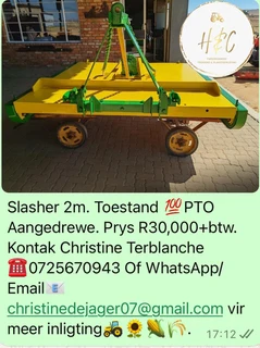 Slasher 2m PTO Aangedrewe