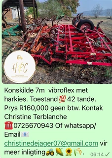 Kongskilde 7m Vibroflex Ripper.