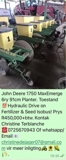 John Deere 1750 Planter 6 Ry 0.91