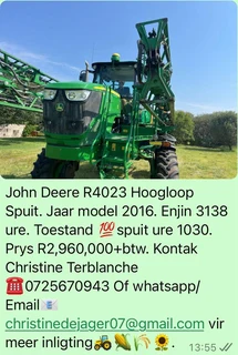 John Deere R4023 Hoogloop Spuit