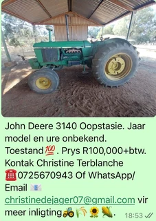 John Deere 3140 Oopstasie 2x4 Trekker.