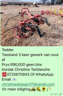 Tedder Implement
