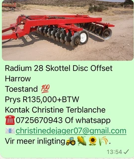 Raduim 28 Skottel Disc Offset Harrow