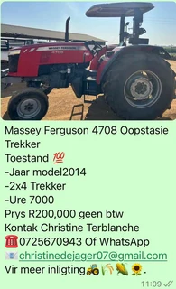 Massey Ferguson 4708 Oopstasie Trekker