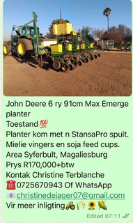 John Deere MaxEmerge 6 Ry 0.91 Planter