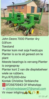John Deere 7000 Planter 4 Ry 0.91