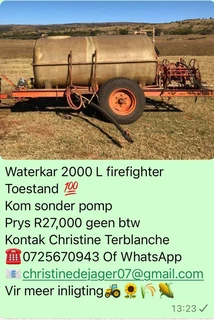 Waterkar 2000 Liter